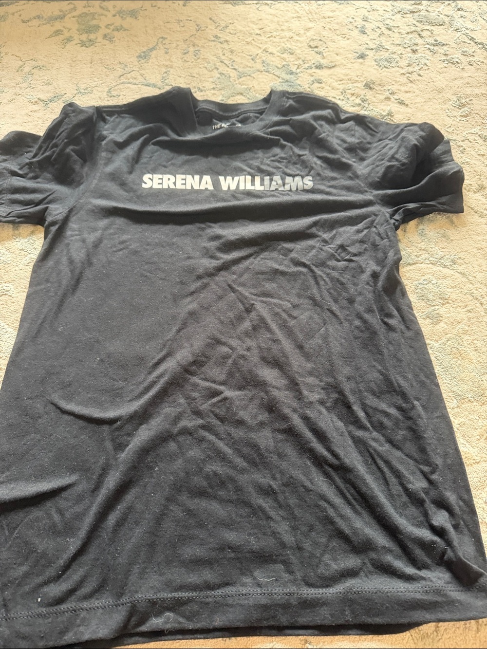 Serena Williams Black Tee with White Logo